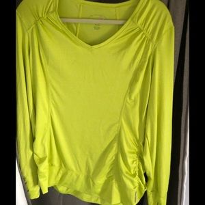 Fitted long sleeve exercise shirt